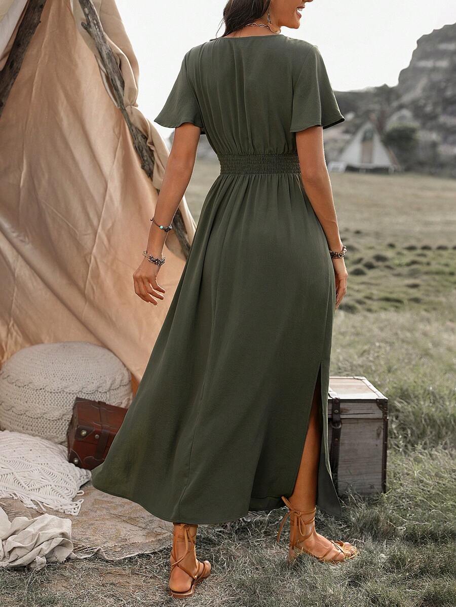 Odette | Elegantní Maxi Šaty s Rozparkem