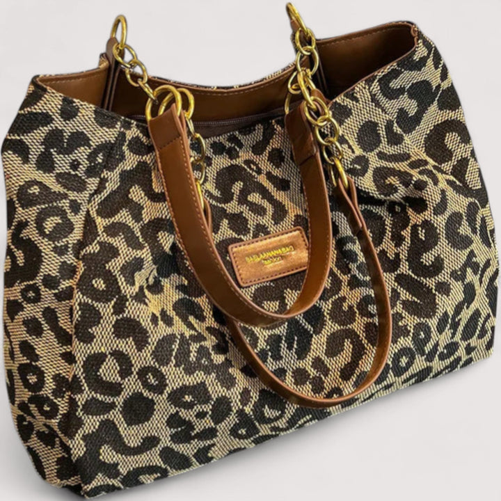 Galga - Plátěná Nákupní Taška s Leopardím Vzorem