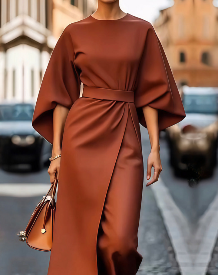 Valentina | Elegantní Maxi Šaty s Voluminous Rukávy