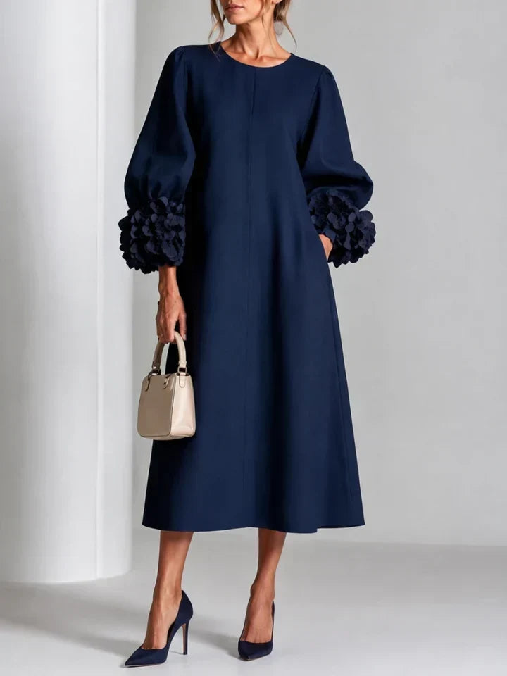 Justyna | Elegantní midi květinové šaty