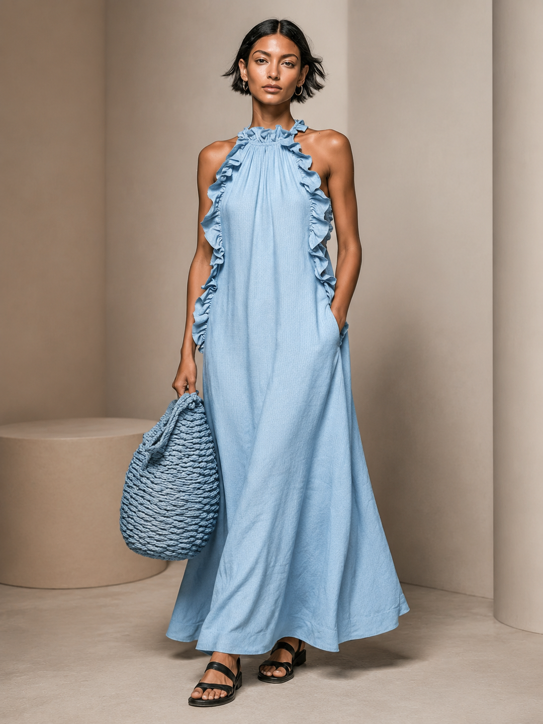 DÓRA | Maxidress s kapsami
