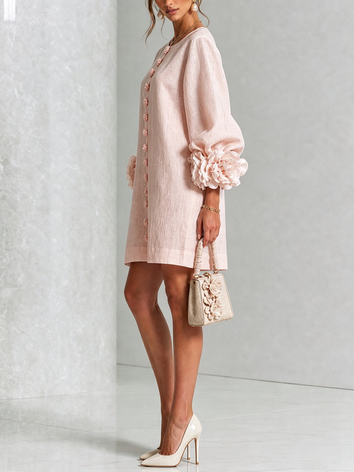 ELEONORA | Šaty s manžetovými knoflíky