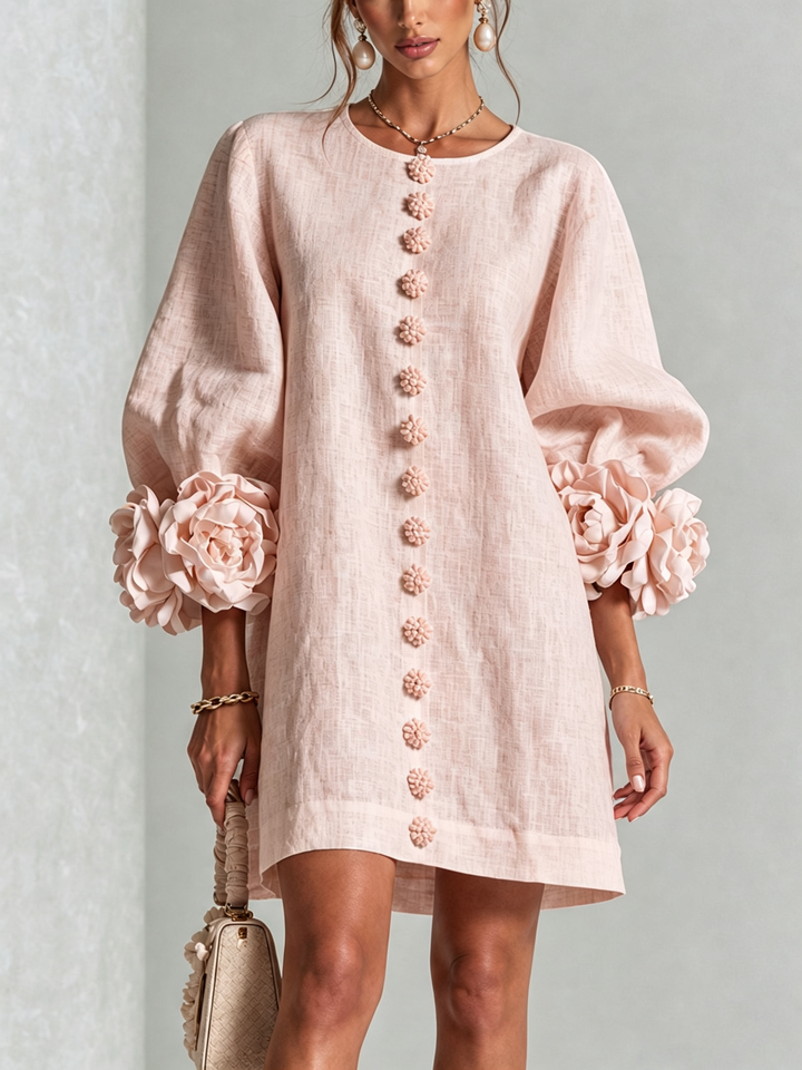 Barbara | Mini šaty s knoflíkovým zapínáním