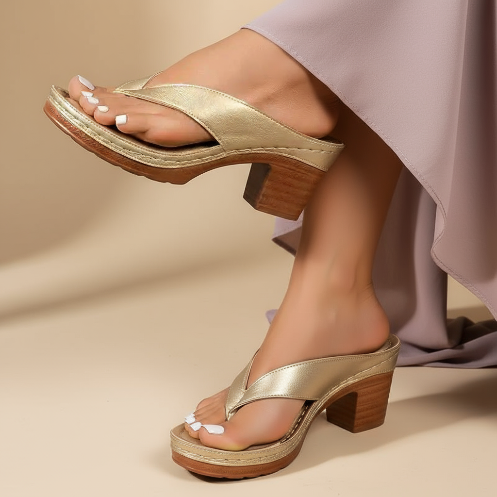 Zsófia – elegantní relaxační sandál s mírnou výškou