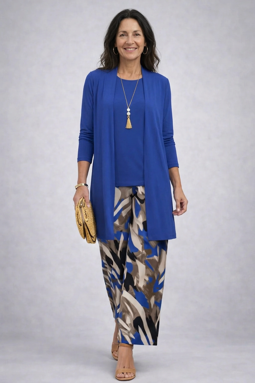 Fleurette | 3-dílný modrý set