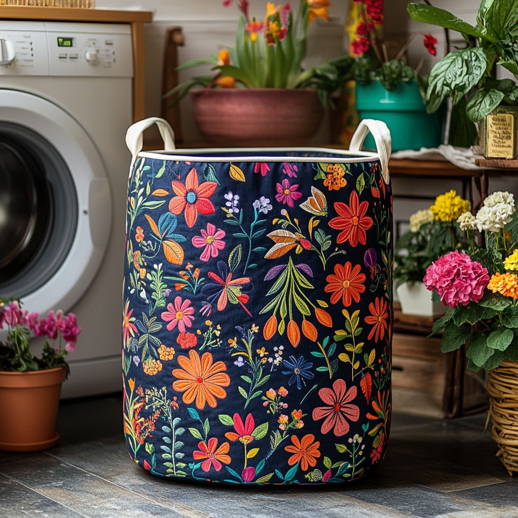 Prošívaný koš na prádlo – Boho styl