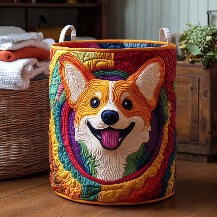 Prošívaný koš na prádlo – Corgi