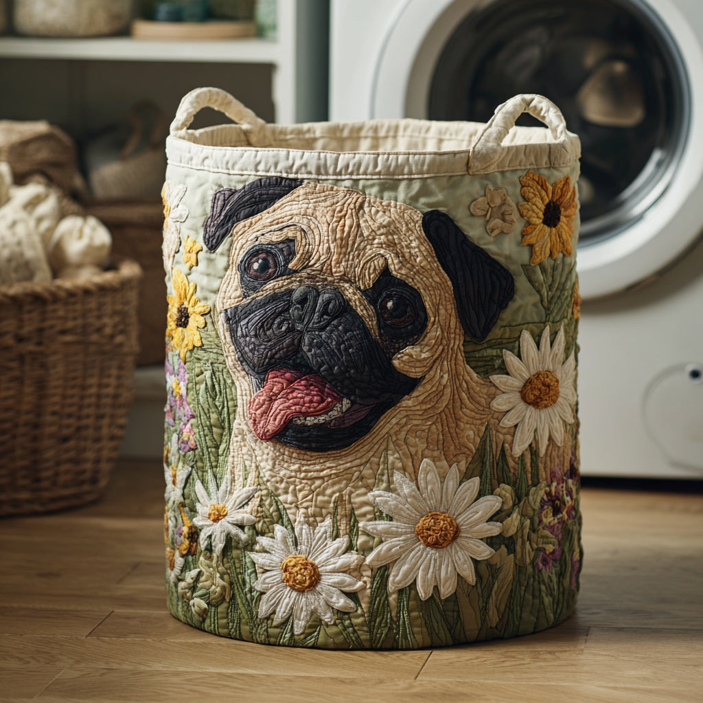 Prošívaný koš na prádlo – Mops
